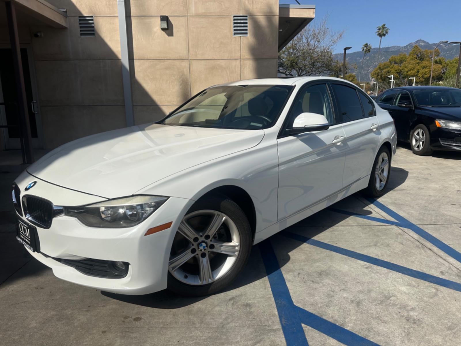 2013 White /Tan BMW 3-Series Leather (WBA3C3C56DF) with an 4 Cylinder engine, Automatic transmission, located at 30 S. Berkeley Avenue, Pasadena, CA, 91107, (626) 248-7567, 34.145447, -118.109398 - Photo #0